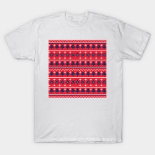 Christmas knitted pattern T-Shirt